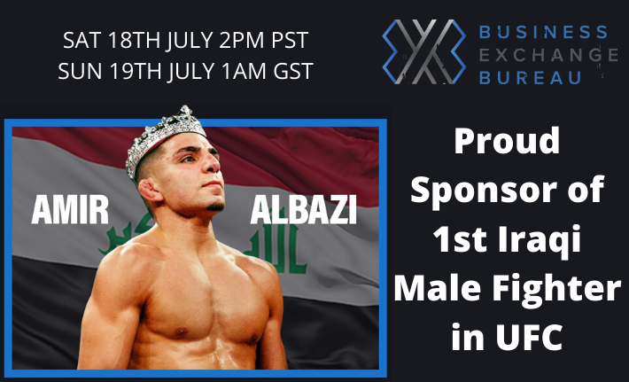 BXB Proudly Sponsors Amir Albazi as he makes his UFC Debut on Fight Island, Abu Dhabi | BXB